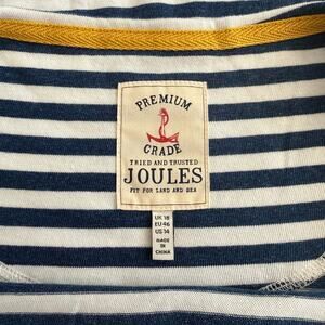 Joules Sleeveless Jersey Dress Navy & White Stripes Nautical  Sz 14 Resortwear